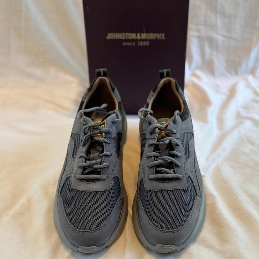 Johnston & Murphy Charcoal Athletic Shoes